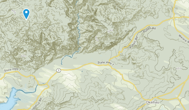 Okaihau, Northland Region Map