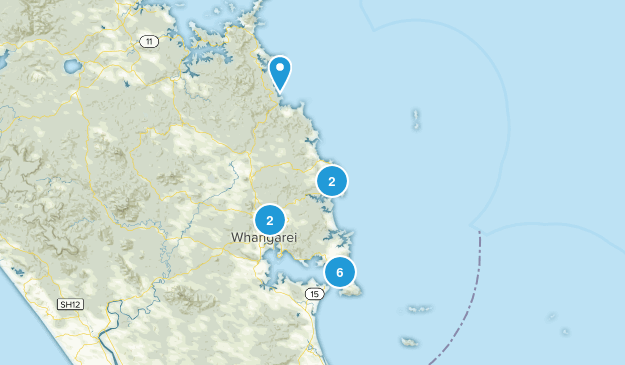 Whangaruru North, Northland Region Map