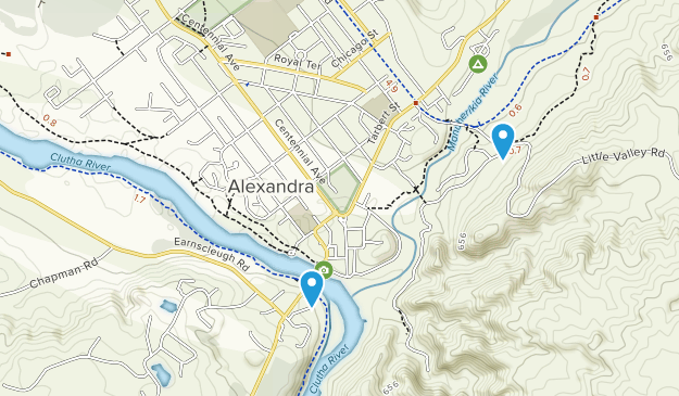 Alexandra, Otago Map