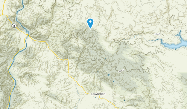 Lawrence, Otago Map