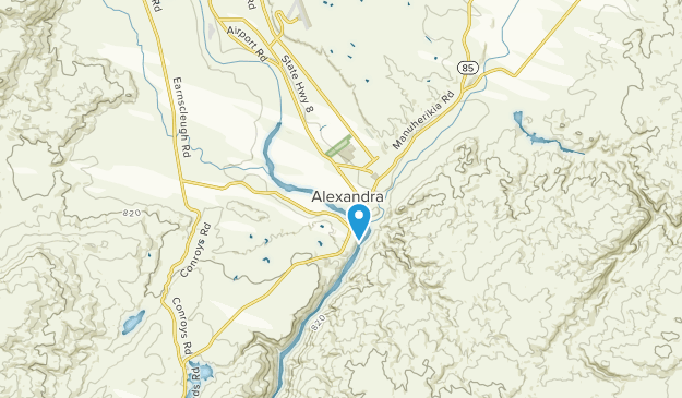 Alexandra, Otago Region Map