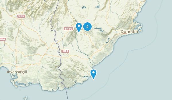 Bungtown, Otago Region Map