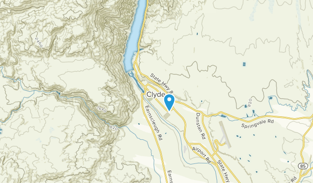 Clyde, Otago Region Map