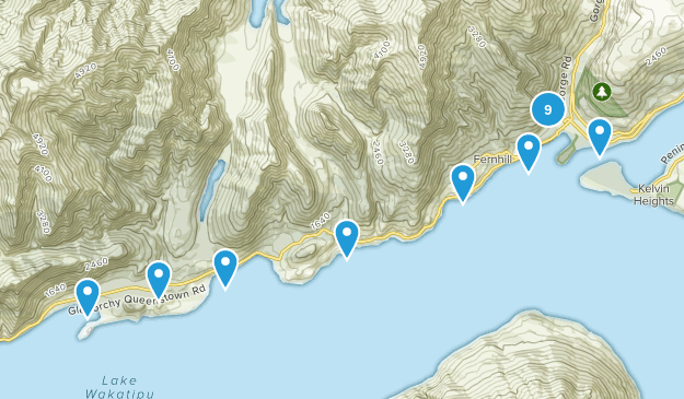 Queenstown, Otago Region Map