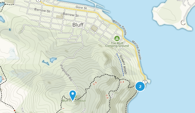 Bluff, Southland Map