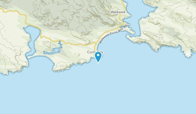 Curio Bay, Southland Region Map