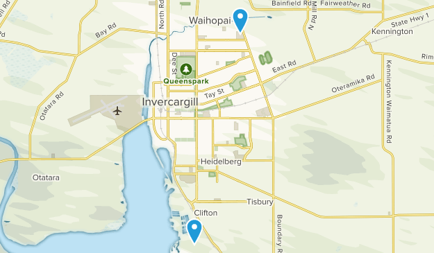 Invercargill, Southland Region Map