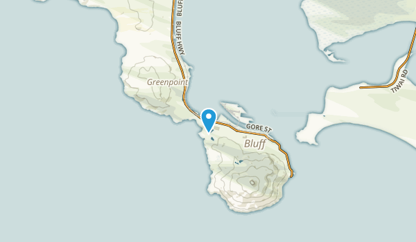 Ocean Beach, Southland Region Map