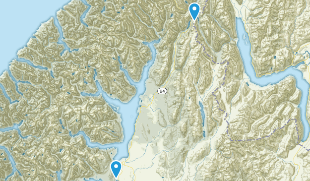 Te Anau, Southland Region Map