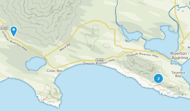 Riverton, Southland Map