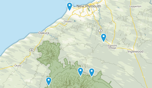 New Plymouth, Taranaki Map