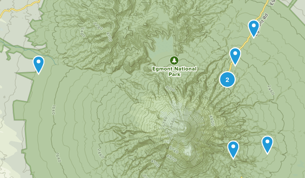 North Egmont, Taranaki Region Map