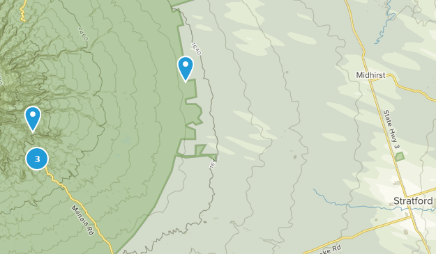 Stratford, Taranaki Map