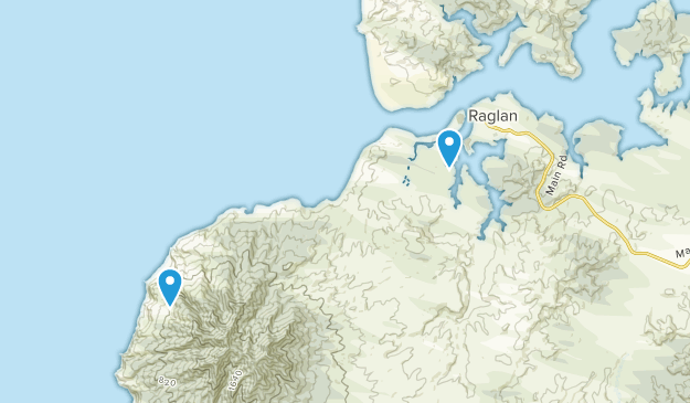 Raglan, Waikato Map