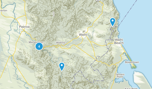 Karangahake, Waikato Region Map