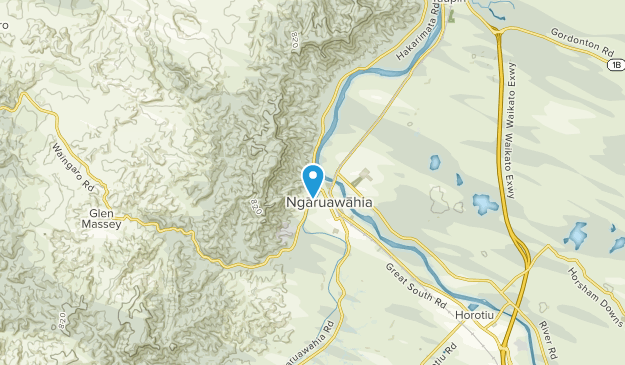 Ngaruawahia, Waikato Region Map