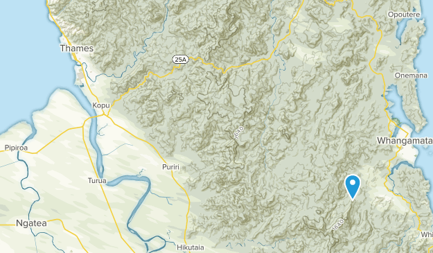 Thames-Coromandel District, Waikato Region Map