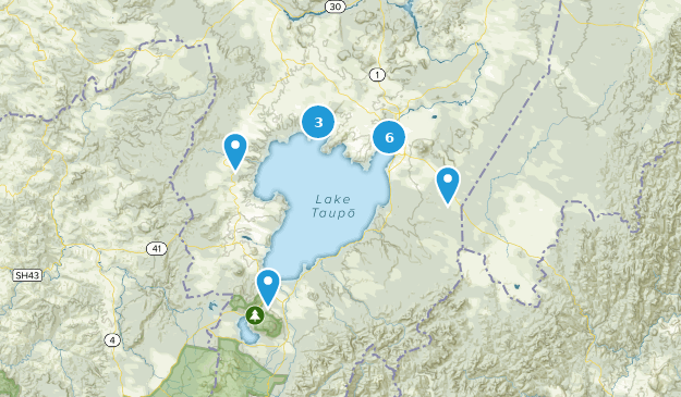 Taupo, Waikato Map