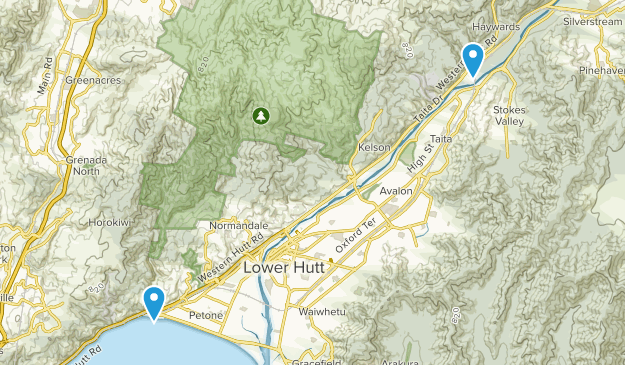 Lower Hutt, Wellington Region Map
