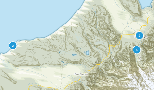 Franz Josef, West Coast Region Map