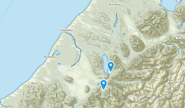 Hokitika, West Coast Region Map