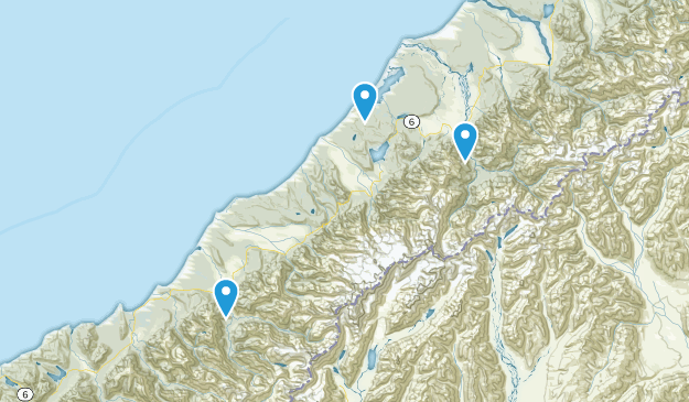 Whataroa, West Coast Region Map
