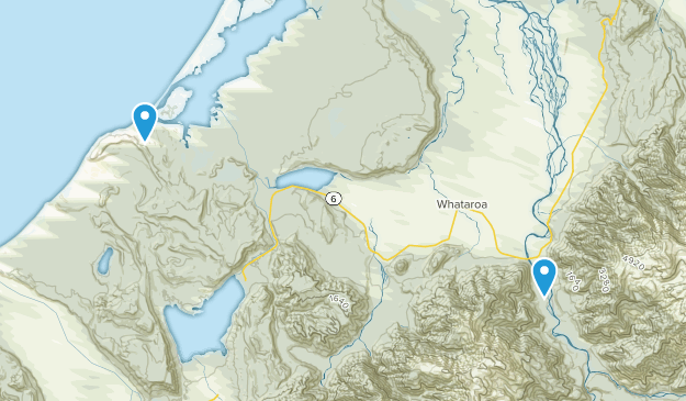 Whataroa, West Coast Region Map