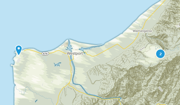 Westport, West Coast Map