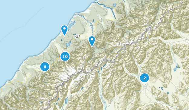 Whataroa, West Coast Map