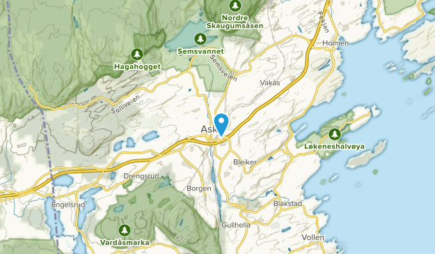 Asker, Akershus Map