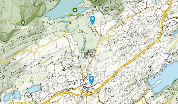 Asker, Akershus Map