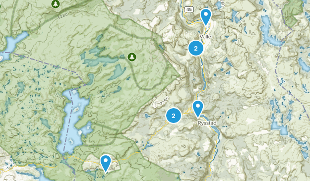 Valle, Aust-Agder Map