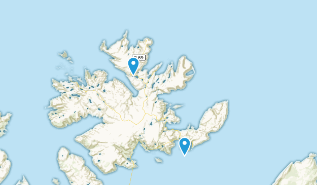 Nordkapp, Finnmark Map