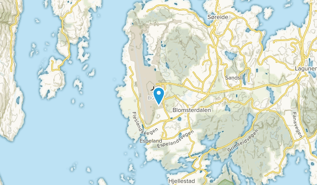 Blomsterdalen, Hordaland Map