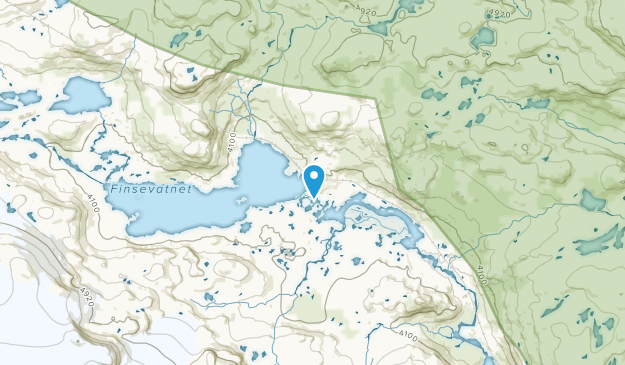 Finse, Hordaland Map