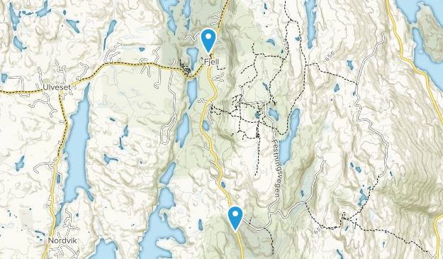 Fjell, Hordaland Map