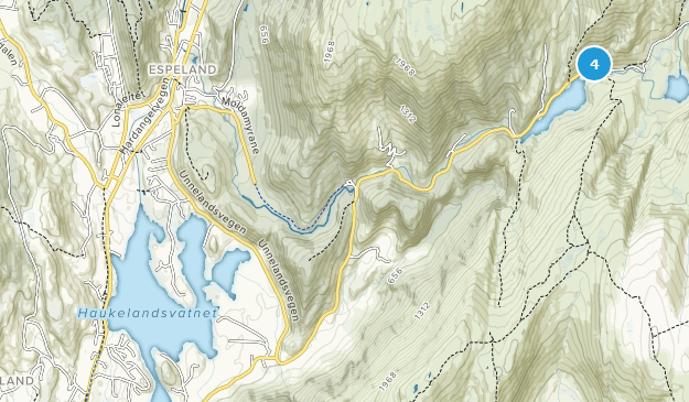 Haukeland, Hordaland Map