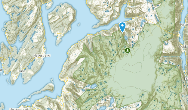 Kvinnherad, comté de Hordaland Map
