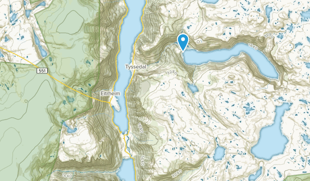 Odda, Hordaland Map