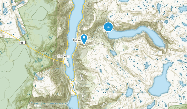 Odda, Hordaland Map