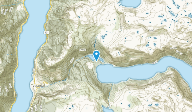 Skjeggedal, Hordaland Map