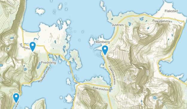 Flakstad, comté de Nordland Map