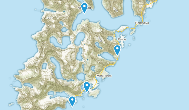 Moskenes, Nordland Map