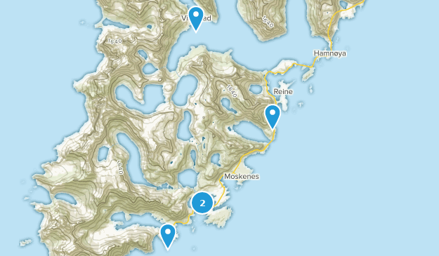 Moskenes, Nordland Map