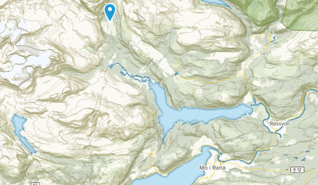 Rana, comté de Nordland Map