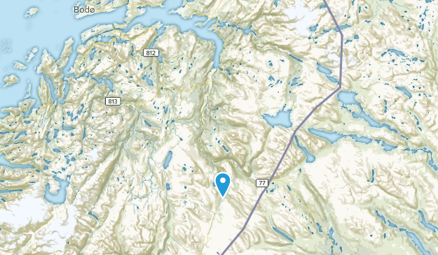 Saltdal, comté de Nordland Map