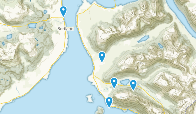 Sortland, comté de Nordland Map