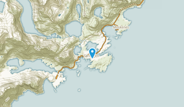 Sørvågen, Nordland Map