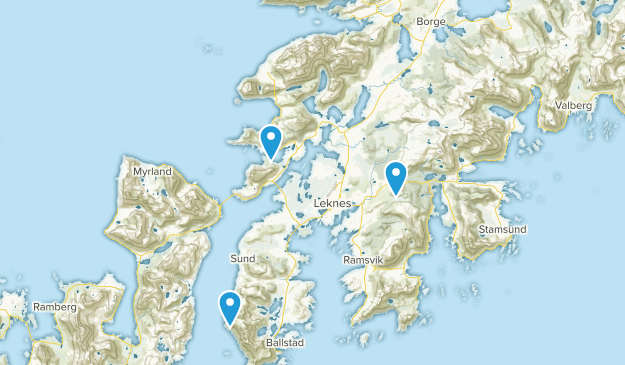 Vestvågøy, Nordland Map