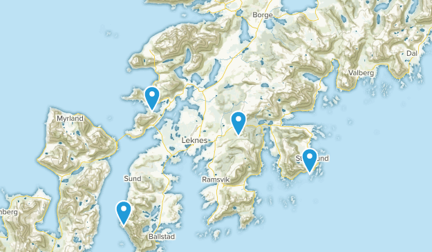 Vestvågøy, comté de Nordland Map